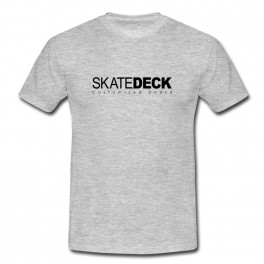 Tee shirt skatedeck gris chiné