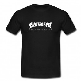 Tee shirt skatedeck noir style thrasher