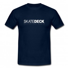 Tee shirt skatedeck bleu marine