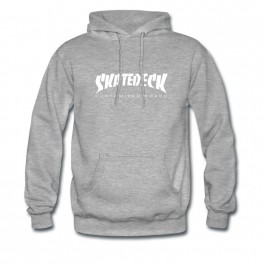 Sweat shirt skatedeck gris chiné style thrasher