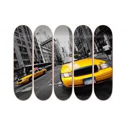 Collection de 5 Boards personnalisées "New York Yellow Cab"