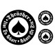 Stickers Thrasher live to ride - skate or die